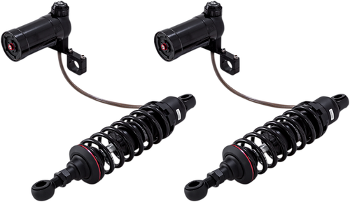 PROGRESSIVE SUSPENSION - 990-2001 - 990 Series Shocks with Remote Reservoir - 12" - Black - Standard