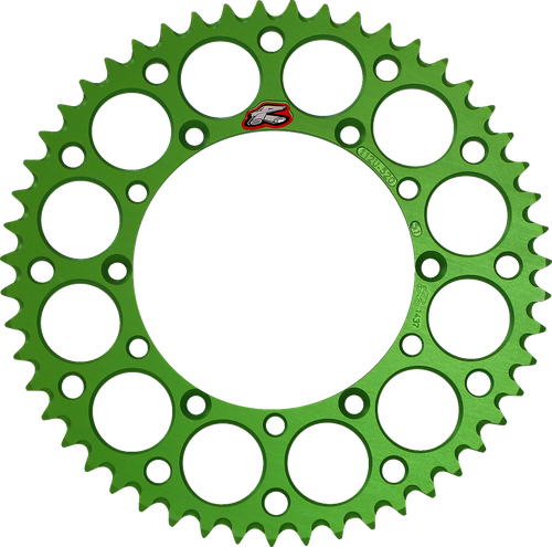 RENTHAL - 112U-520-51GEGN - Rear Sprocket - Aluminum - 51 Tooth - Green - Kawasaki