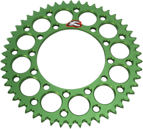 RENTHAL - 191U-420-50GEGN - Rear Sprocket - Aluminum - 50 Tooth - Green - Kawasaki