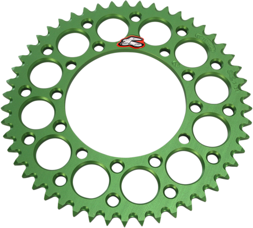 RENTHAL - 191U-420-50GEGN - Rear Sprocket - Aluminum - 50 Tooth - Green - Kawasaki