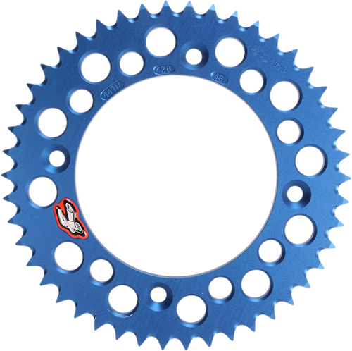 RENTHAL - 441U-428-46GPBU - Rear Sprocket - Aluminum - 46 Tooth - Blue - Gas Gas/Husqvarna/KTM
