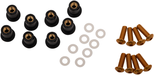 PUIG HI-TECH PARTS - 0957G - Windscreen Screw Kit - Yellow