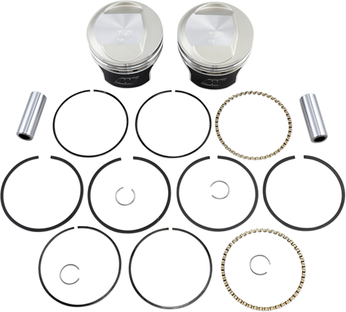 WISECO - K0216P2 - Tracker Series Piston Kit - 3.518”- 1340 cc 80 Cubic Inch - +0.020” - Evolution