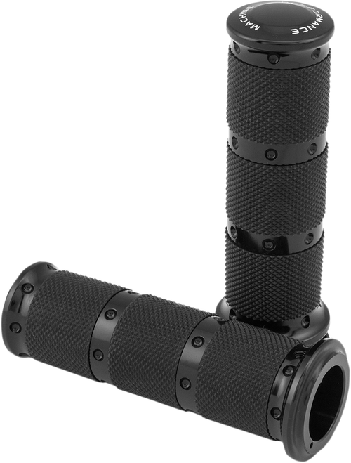 PERFORMANCE MACHINE (PM) - 0063-2086-B - Contour XLS Renthal Wrapped Grips - Cable - Black