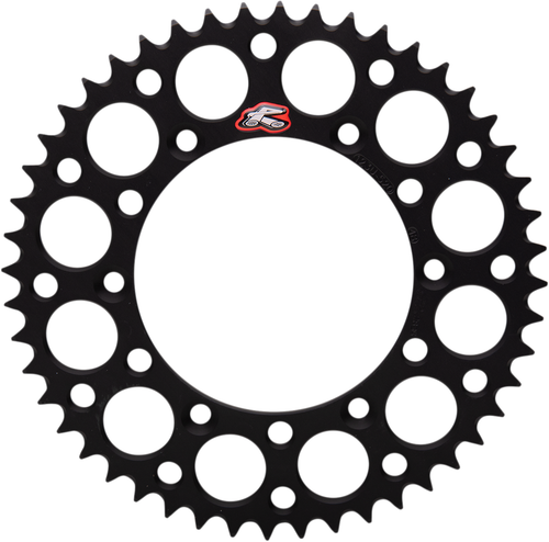 RENTHAL - 123U-520-48GYBK - Rear Sprocket - Aluminum - 48 Tooth - Black - Suzuki