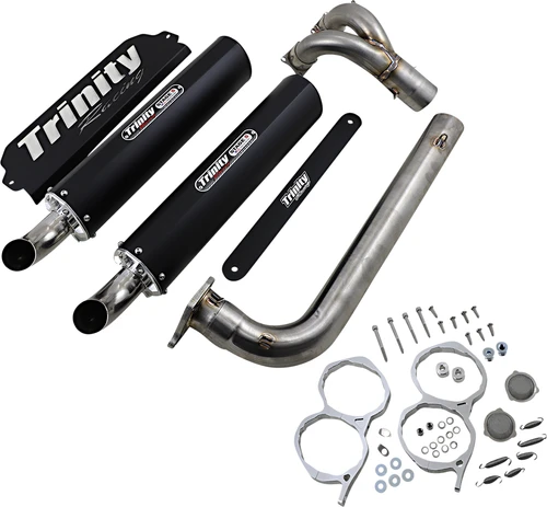 TRINITY RACING - TR-4174D-BK - Stage 5 Dual Exhaust - Black