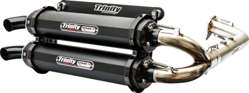 TRINITY RACING - TR-4153D-C2 - Stage 5 Dual Exhaust - Cerakote Black