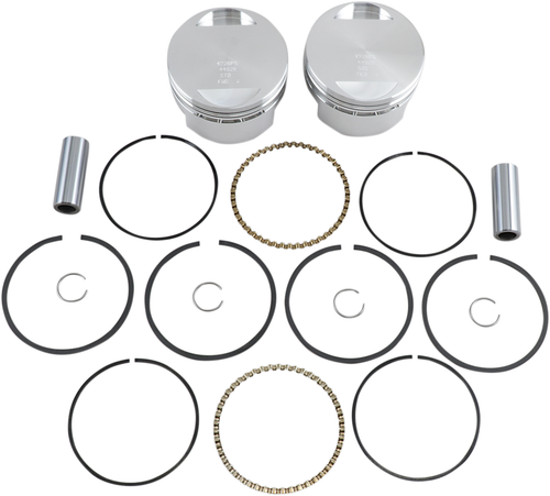 WISECO - K1660 - Piston Kit - Standard - XL 1200 | Buell with OEM 1200 Heads