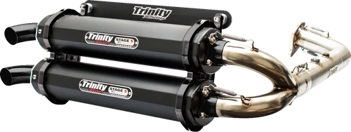 TRINITY RACING - TR-4174D-C2 - Stage 5 Dual Exhaust - Cerakote Black