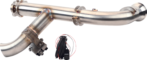 TRINITY RACING - TR-4180HP - Side Piece Header Pipe - with Electronic Cutout
