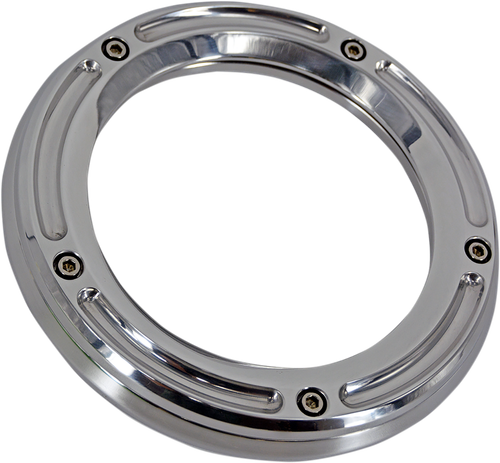 TRASK - TM-0040CH - Assault Derby Cover with Window - Chrome - Big Twin