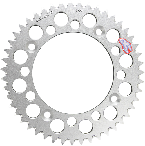RENTHAL - 441U-428-47GPSI - Rear Sprocket - Aluminum - 47 Tooth - Silver - Gas Gas/Husqvarna/KTM