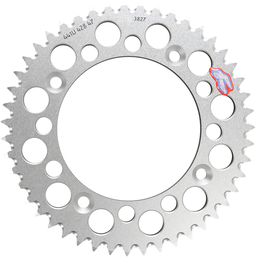 RENTHAL - 441U-428-47GPSI - Rear Sprocket - Aluminum - 47 Tooth - Silver - Gas Gas/Husqvarna/KTM