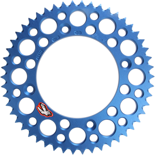 RENTHAL - 441U-428-50GPBU - Rear Sprocket - Aluminum - 50 Tooth - Blue - Gas Gas/Husqvarna/KTM