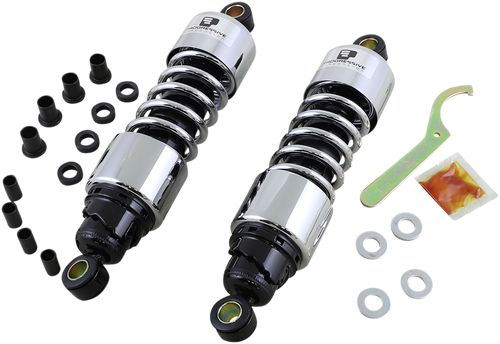 PROGRESSIVE SUSPENSION - 412-4074C - 412 Series Shock - 11.5" - Standard - Chrome - FLH/T