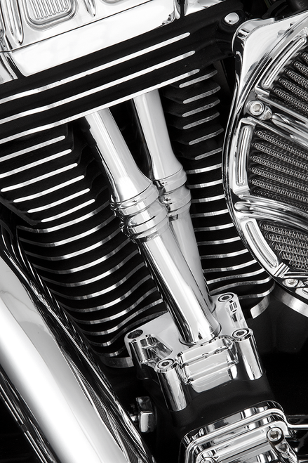 ARLEN NESS - 03-632 - Pushrod Tube Cover Kit - 10 Gauge - Chrome - Twin Cam