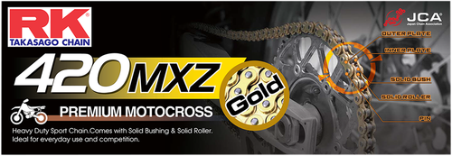 RK - GB420MXZ-104 - 420 MXZ - Heavy Duty Drive Chain - 104 Links