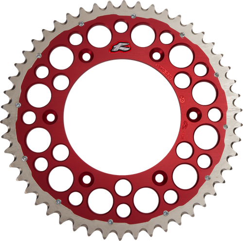RENTHAL - 1540-520-50GPRD - Twinring Rear Sprocket - 50 Tooth - Red - Honda