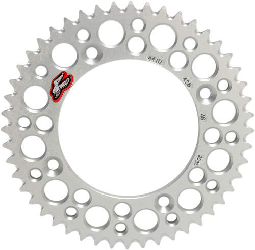 RENTHAL - 441U-428-48GPSI - Rear Sprocket - Aluminum - 48 Tooth - Silver - Gas Gas/Husqvarna/KTM