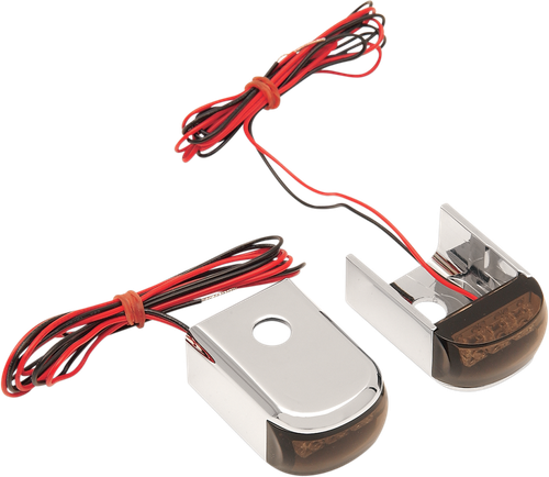 ALLOY ART - DSL-2 - Strut Light - LED - Red/Smoke - Chrome