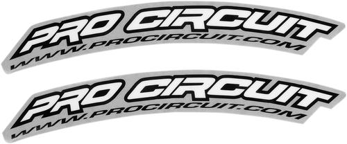 PRO CIRCUIT - DC0010 - Front Fender Decal - .Com - White