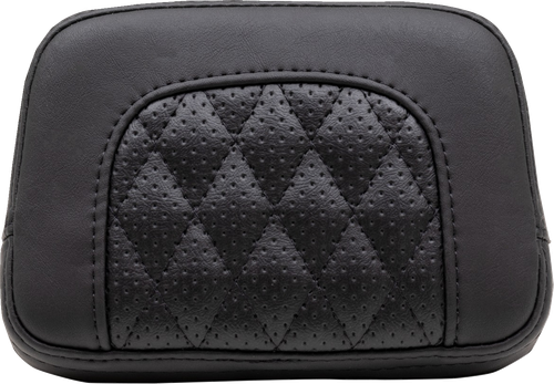 MUSTANG - 88206 - Squareback Sissy Bar Pad - Black - Diamond Stitch - Chief '22-'23
