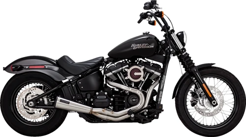 VANCE & HINES - 27323 - 2-into-1 Upsweep Exhaust System - Brushed - Stainless Steel