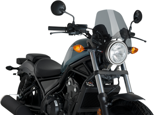 PUIG HI-TECH PARTS - 3829H - New Generation Windscreen - Smoke - Rebel