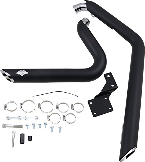 VANCE & HINES - 47221 - Shortshots Staggered Exhaust System - Matte Black Ceramic