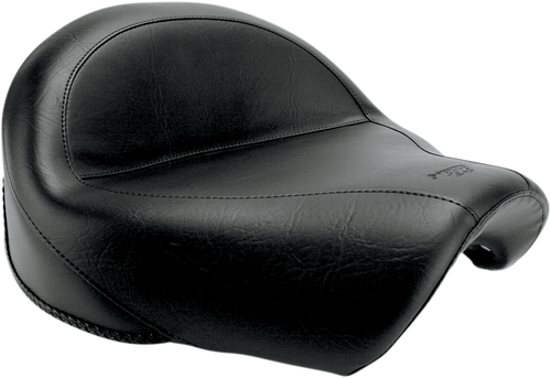 MUSTANG - 76071 - Seat - Vintage - Wide - Touring - Without Driver Backrest - Two-Piece - Smooth - Black