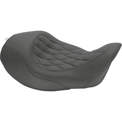 MUSTANG - 76710 - Forward Wide Tripper Solo Seat - Diamond - Black - Dyna '06-'17
