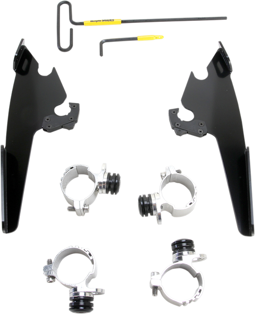 MEMPHIS SHADES - MEB2001 - Fats/Slim Mounting Kit - Black - XL883