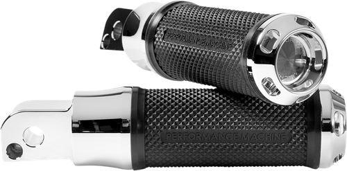 PERFORMANCE MACHINE (PM) - 0035-1241M-CH - Apex Foot Pegs - M8 - Passenger - Chrome