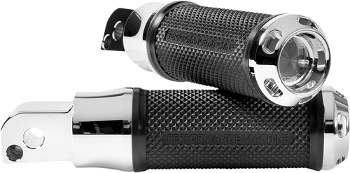 PERFORMANCE MACHINE (PM) - 0035-1241M-CH - Apex Foot Pegs - M8 - Passenger - Chrome