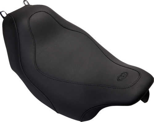 MUSTANG - 76026 - Tripper Solo Seat - without Backrest - Stitched - Black - FLH/FLT '08-'25