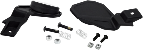 POWERMADD - 34289 - Mirror - Star Series - Side View - Round - Standard - Fixed Mount/Folded-In - Black - Kit