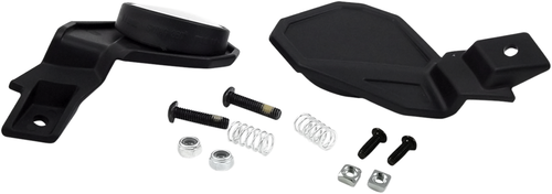 POWERMADD - 34289 - Mirror - Star Series - Side View - Round - Standard - Fixed Mount/Folded-In - Black - Kit