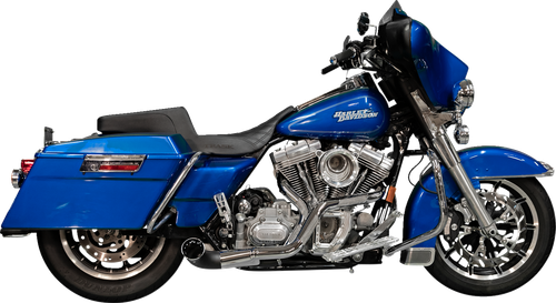 TRASK - TM-5700CH - 2-into-1 Nasty Bastard Exhaust System - Chrome - '97-'16 FL
