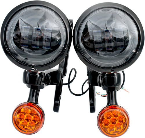 RIVCO PRODUCTS - MV195 - LED Turn/Run Lights - 4-1/2” - Black/Black