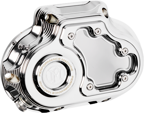 PERFORMANCE MACHINE (PM) - 0177-2080M-CH - Transmission Cover - Chrome - Hydraulic - Touring