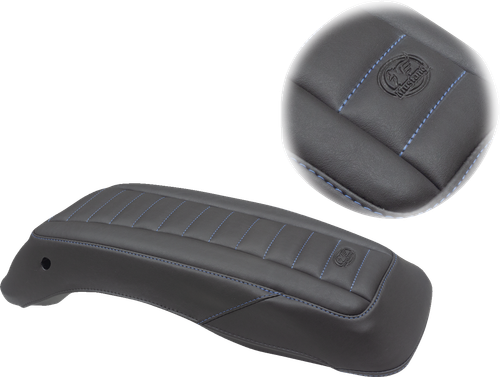 MUSTANG - 77640SB - Saddlebag Lid Covers - Black/Blue - FL '14-'24