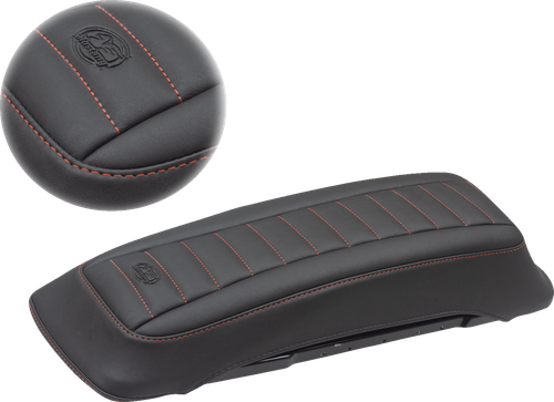 MUSTANG - 77637AB - Saddlebag Lid Covers - Black/Red - FL '93-'13