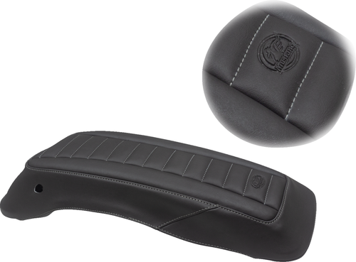 MUSTANG - 77640GM - Saddlebag Lid Covers - Black/Gunmetal Gray - FL '14-'24