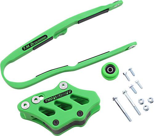 T.M. DESIGNWORKS - KCP-K11-GR - Chain Guide/Slider - Kawasaki - Green