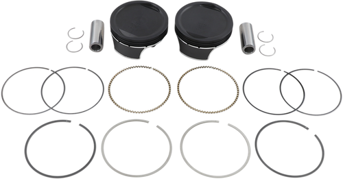 WISECO - K2788 - Piston Kit - 3.875” - 103 Cubic Inch | 96 Cubic Inch Bored to 103 Cubic Inch - Twin Cam