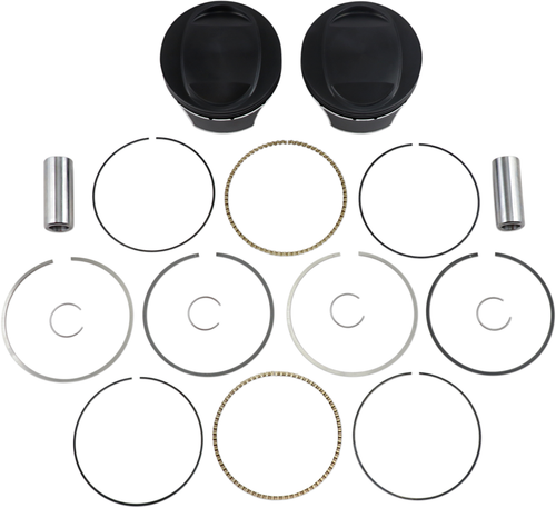 WISECO - K2792 - Piston Kit - 3.875” - 103 Cubic Inch | 96 Cubic Inch Bored to 103 Cubic Inch - Twin Cam