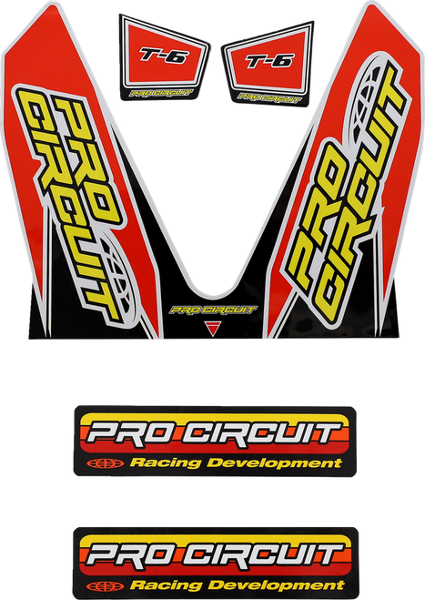 PRO CIRCUIT - DC22MINI - T-6 Mini Decal - Red