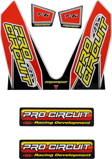 PRO CIRCUIT - DC22MINI - T-6 Mini Decal - Red