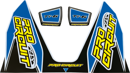 PRO CIRCUIT - DC22TI6-LB - Ti-6 Decal - Light Blue