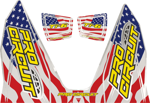 PRO CIRCUIT - DC22TI6-SS - Ti-6 Decal - Stars and Stripes
